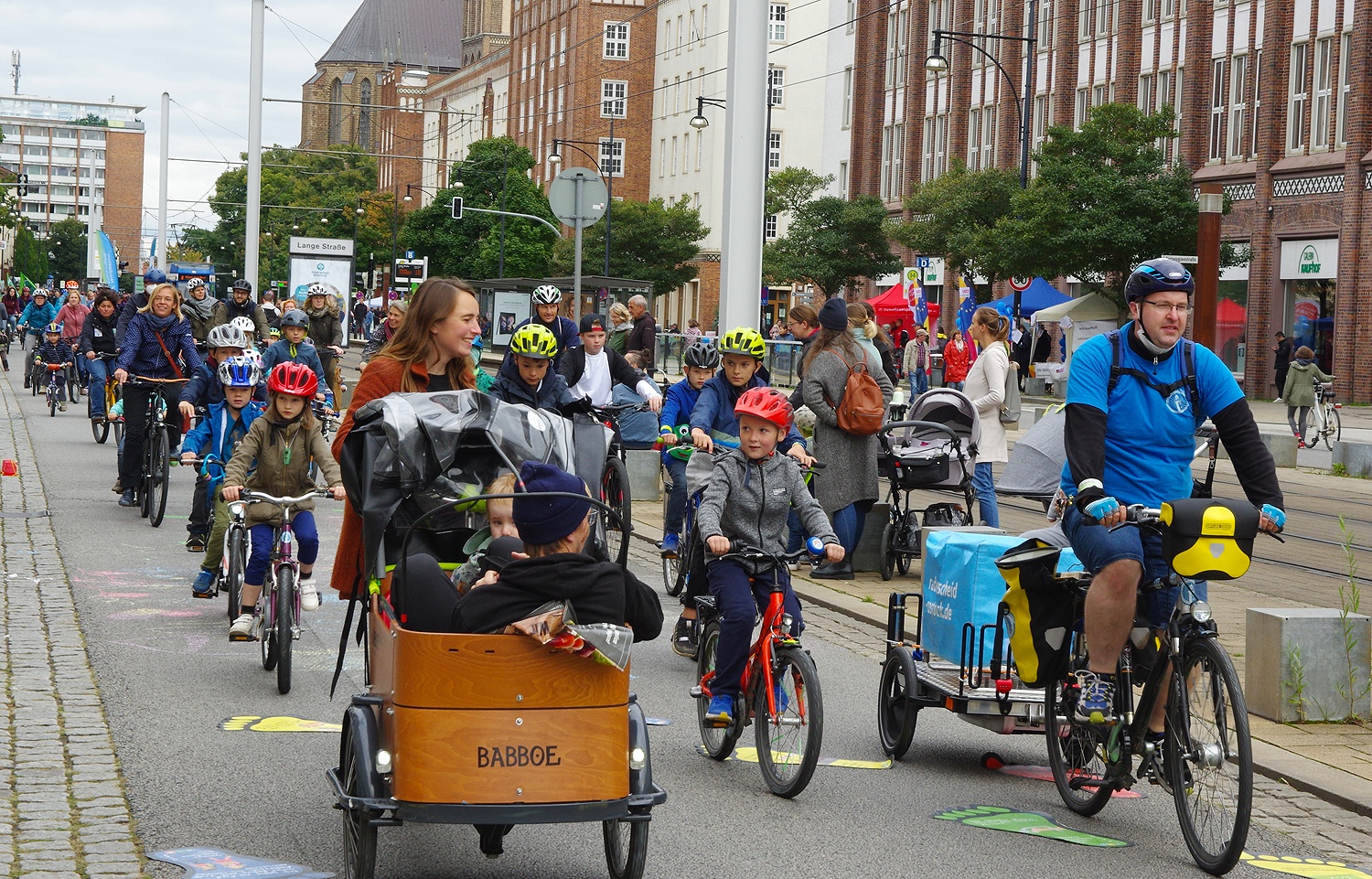 Eindruck von der Kidical Mass-Radtour