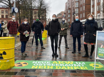 Die Rostocker Grünen setzen ein Zeichen gegen Atomkraft