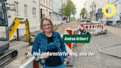 Andrea Krönert erklärt grundlegende Ziele der Wäremwende in Rostock