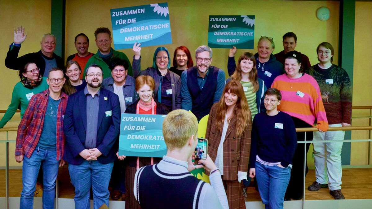 Gruppenfoto der Delegation des Rostocker Kreisverbands bei der LDK im Januar 2026