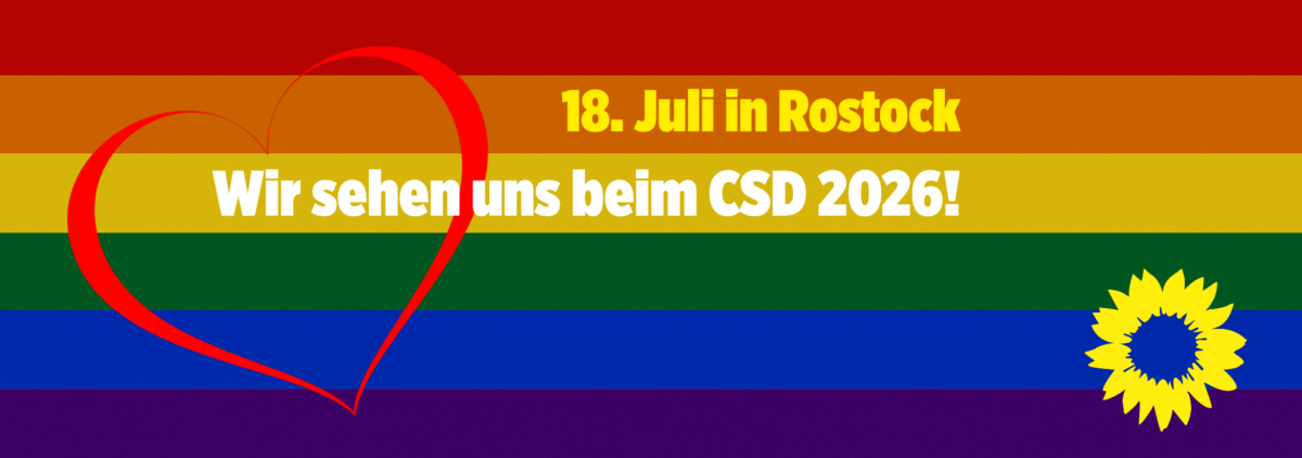 Aufruf zur Teilnahme beim CSD in Rostock am 18. Juli 2026
